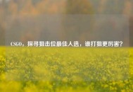CSGO，探寻狙击位更佳人选，谁打狙更厉害？