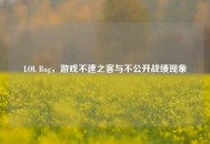 LOL Bug，游戏不速之客与不公开战绩现象