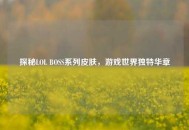探秘LOL BOSS系列皮肤，游戏世界独特华章