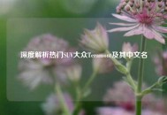 深度解析热门SUV大众Teramont及其中文名