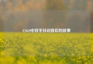 CSGO中双手抖动背后的故事