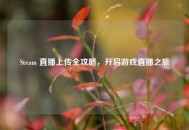Steam 直播上传全攻略，开启游戏直播之旅