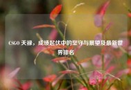 CSGO 天禄，成绩起伏中的坚守与展望及最新世界排名