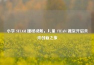 小学 STEAM 课程视频，儿童 STEAM 课堂开启未来创新之旅