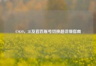 CSGO，5E及官匹账号切换超详细指南