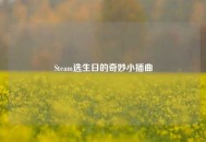Steam选生日的奇妙小插曲