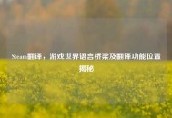 Steam翻译，游戏世界语言桥梁及翻译功能位置揭秘