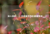 深入剖析，CF 手游是否存在健康系统