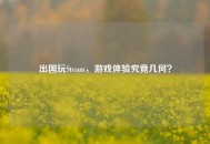 出国玩Steam，游戏体验究竟几何？
