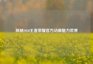探秘2020王者荣耀官方动画魅力世界