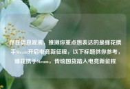 存在信息混淆，推测你重点想表达的是蜂花携手Steam开启电竞新征程，以下标题供你参考，蜂花携手Steam，传统国货踏入电竞新征程
