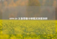 OPPO R9 王者荣耀卡顿情况深度剖析