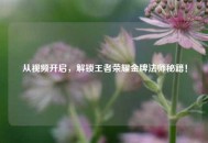 从视频开启，解锁王者荣耀金牌法师秘籍！
