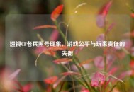 透视CF老兵黑号现象，游戏公平与玩家责任的失衡