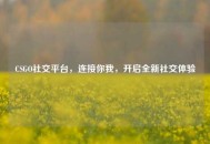CSGO社交平台，连接你我，开启全新社交体验