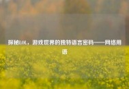 探秘LOL，游戏世界的独特语言密码—— *** 用语