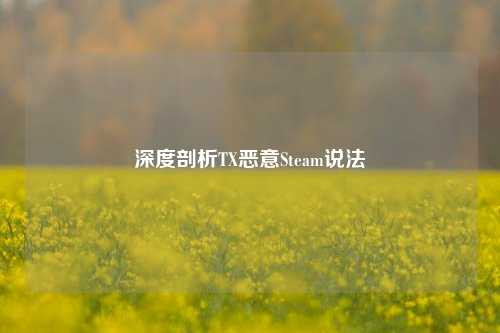 深度剖析TX恶意Steam说法