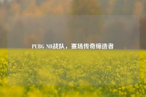 PUBG NH战队,赛场传奇缔造者