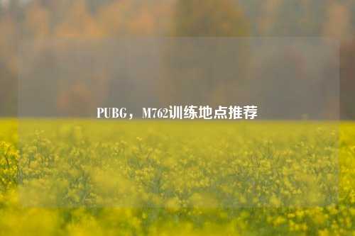 PUBG,M762训练地点推荐