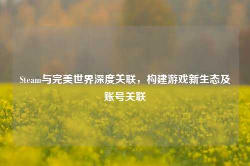 Steam与完美世界深度关联,构建游戏新生态及账号关联