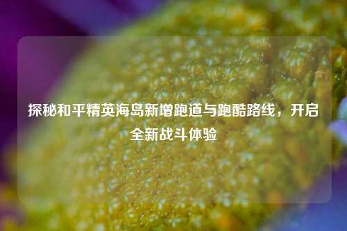 探秘和平精英海岛新增跑道与跑酷路线,开启全新战斗体验