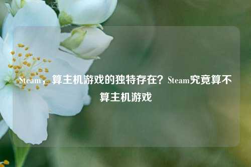 Steam,算主机游戏的独特存在?Steam究竟算不算主机游戏