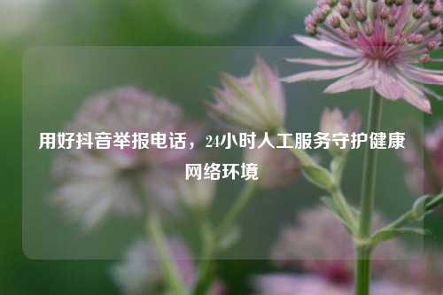 用好抖音举报 *** ,24小时人工服务守护健康 *** 环境