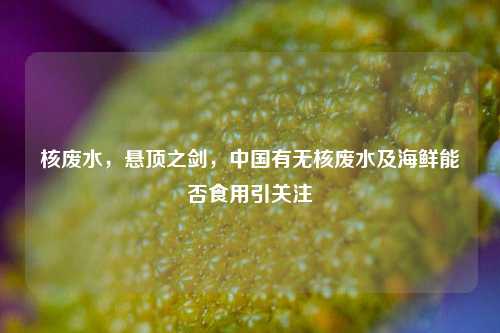 核废水,悬顶之剑,中国有无核废水及海鲜能否食用引关注