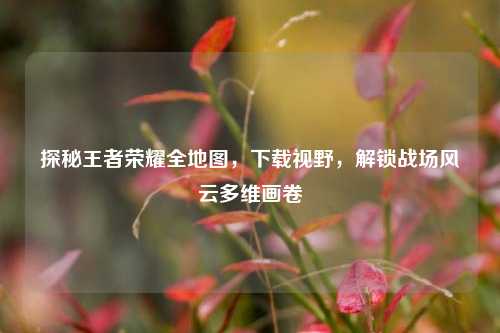 探秘王者荣耀全地图,下载视野,解锁战场风云多维画卷
