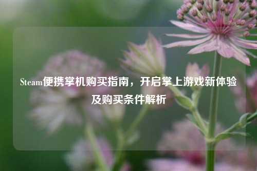 Steam便携掌机购买指南,开启掌上游戏新体验及购买条件解析
