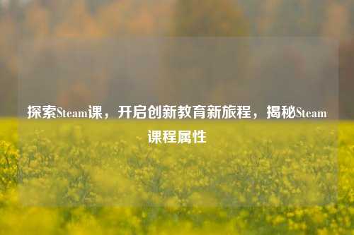 探索Steam课,开启创新教育新旅程,揭秘Steam课程属性