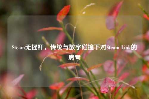 Steam无摇杆,传统与数字碰撞下对Steam Link的思考