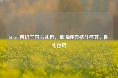 Steam街机三国志礼包,重温经典格斗盛宴,附礼包码